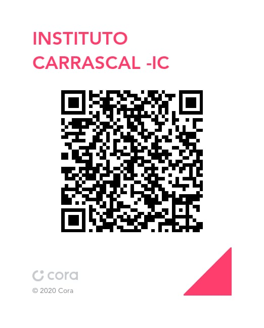QR Code Pix para doações ao Instituto Carrascal — IC via Cora